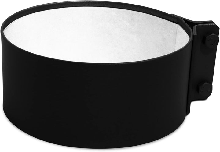 Ofenrohr Schelle mit Dichtung - Durchmesser Ø 160 mm - Farbe: schwarz | Rauchrohr Dichtschelle Dicht