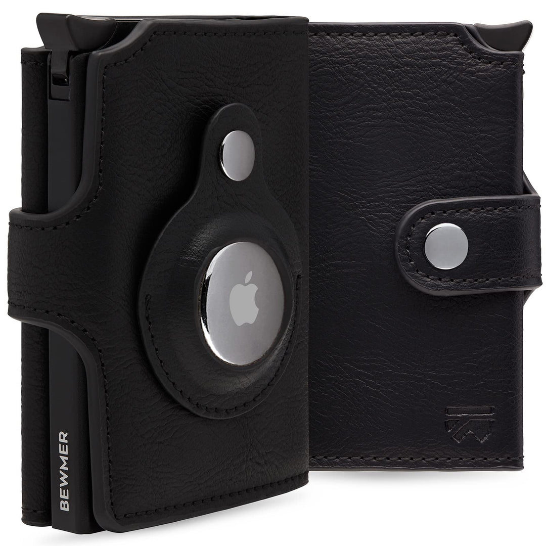 BEWMER 2 Shielded | Herren und Damen Slim Wallet mit RFID-Schutz Anti-Cloning | Kartenetui mit Münzf
