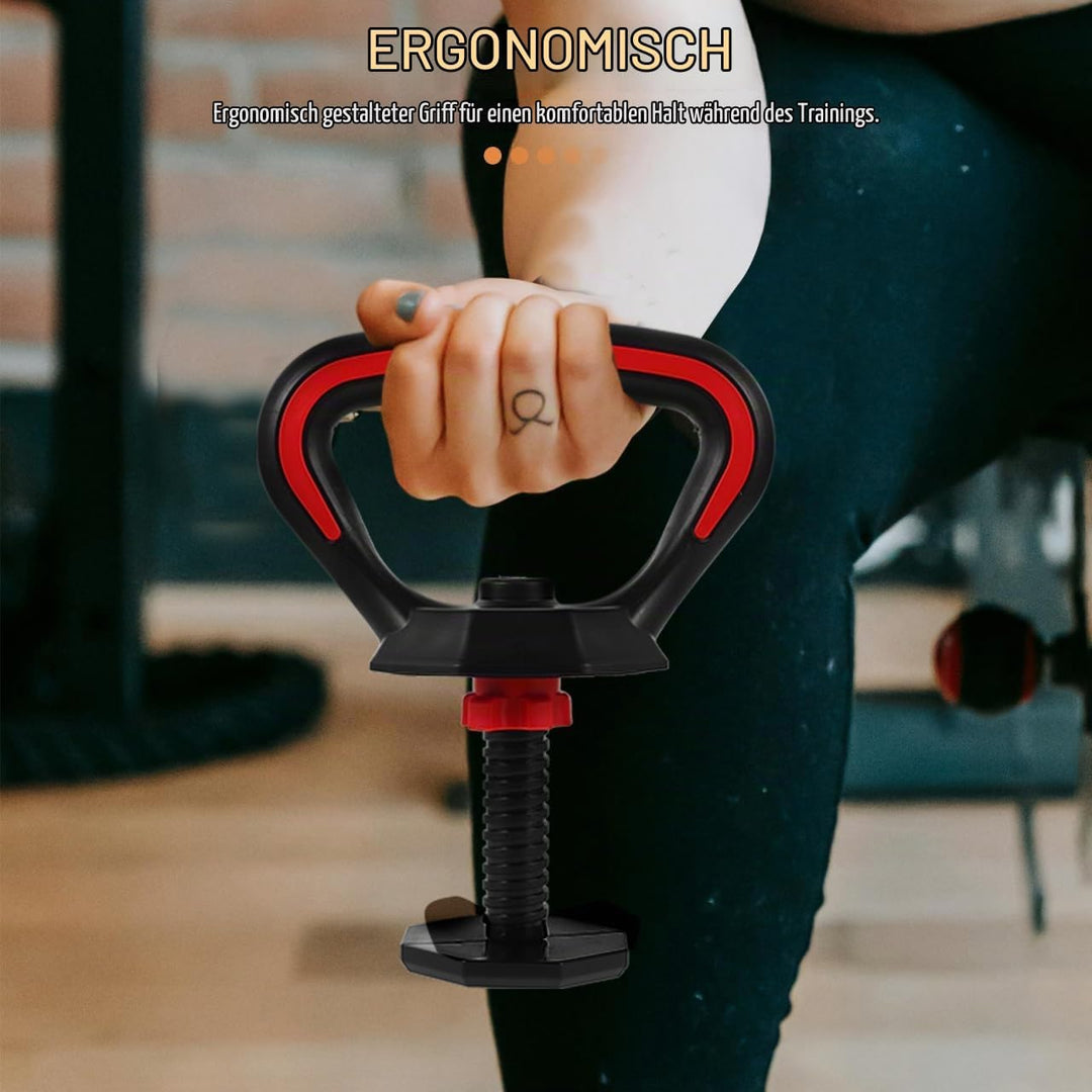 Healeved Verstellbarer Kettlebell Griff aus Robustem Kunststoff Ergonomisch Geformt Verschleissfeste