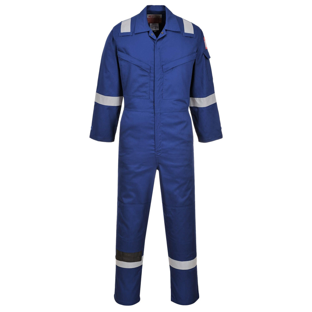 Portwest FR21 Leichter Anti-Statik Flammenresistenter Overall Royalblau S, Royalblau S