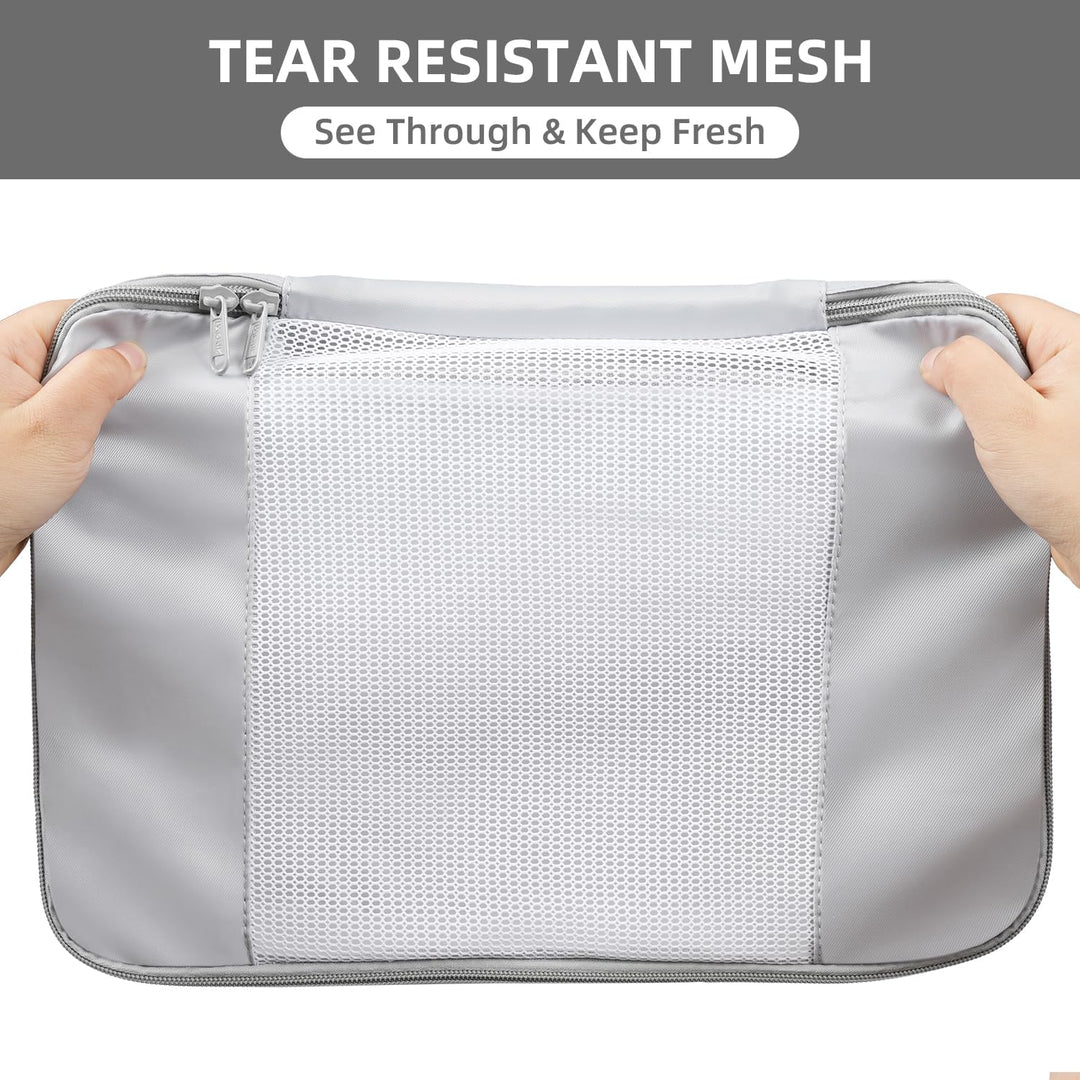 BAGAIL 6er-Set Packwürfel in verschiedenen Grössen Packorganizer für Reisezubehör Gepäck Handgepäck