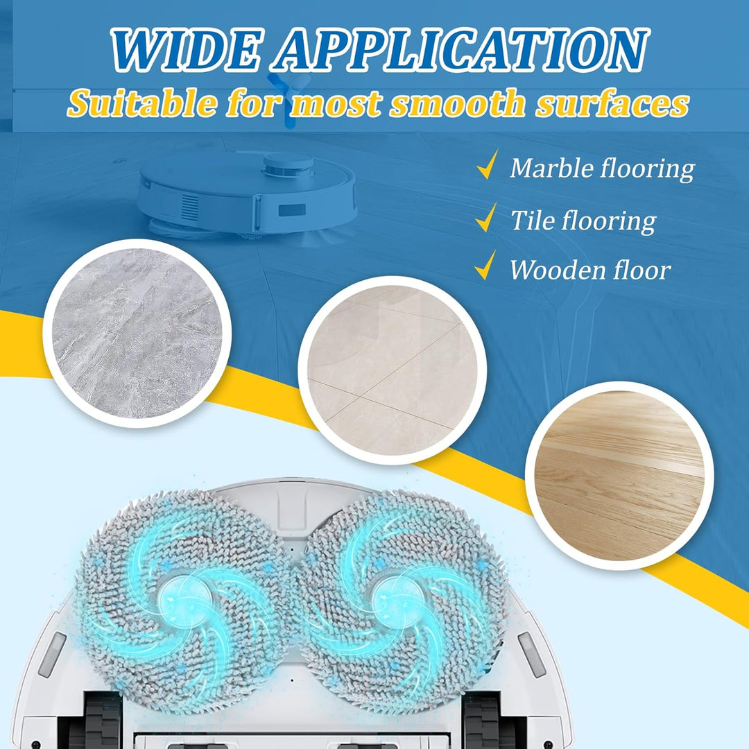 Wischtücher mit Wischplatten für Ecovacs Deebot T20 Omni/T20e Omni Wischmopp Wischpad Wischtücher mi