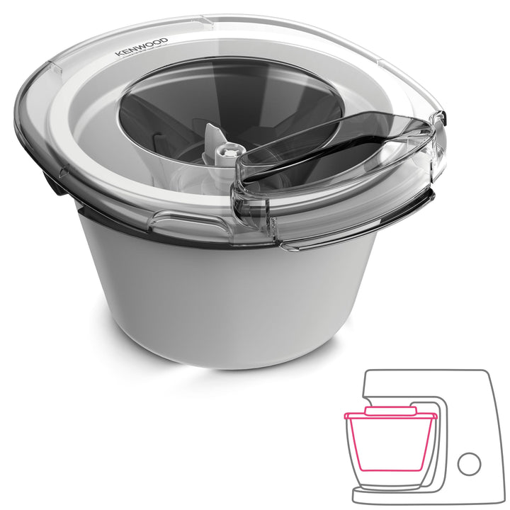 Kenwood KAX71.000WH Eismaschine Gebäckroboter Zubehör Weiss