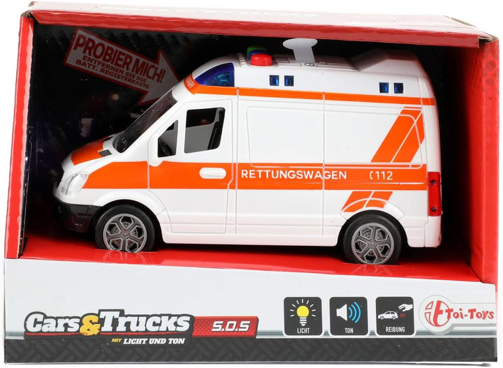 Deutsche Ambulanzreibung mit Licht und Ton