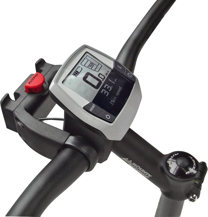 KlickFix House of Goods Lenkeradapter E für E-Bikes mit Displayverpackung, schwarz, universal - pass
