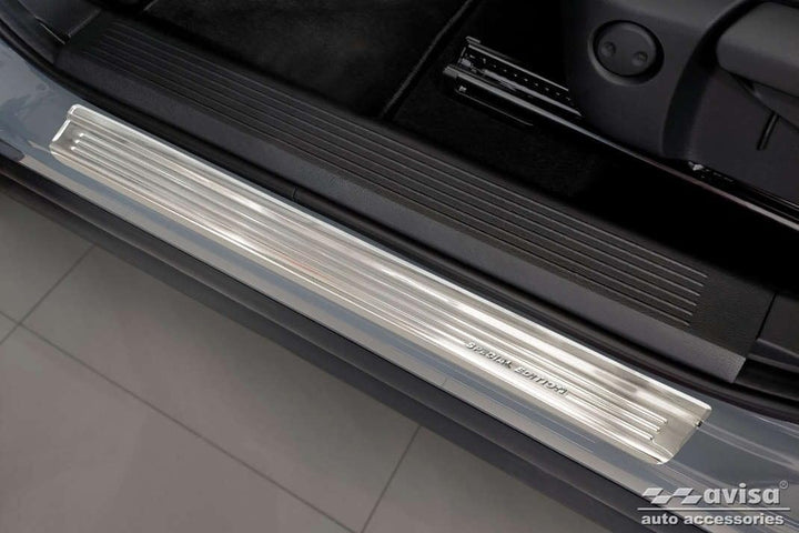 Avisa Silver INOX Door sill Protectors Compatible with Nissan Qashqai III 2021- - 'Special Edition'