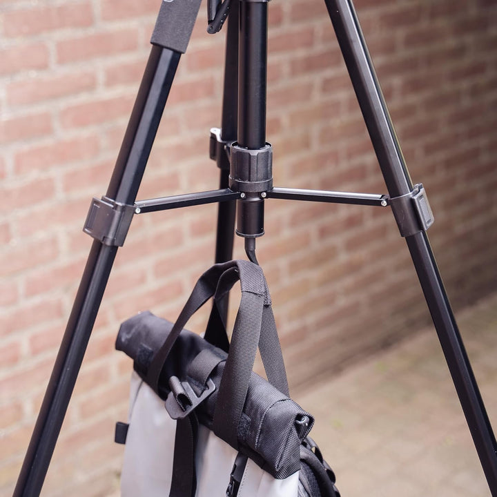 MOJOGEAR 179 cm 3-in-1-Stativ: Tripod, Einbeinstativ und horizontaler Arm für Top-Aufnahmen – mit Te