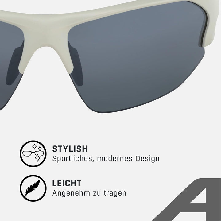 ALPINA LYRON HR - Verspiegelte und Bruchsichere Sport- & Fahrradbrille Mit 100% UV-Schutz Für Erwach