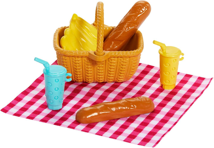 Barbie Family &amp; Friends Spielset aus Puppen und Accessoires, Spielset mit Picknick-Thema, Mode, klei