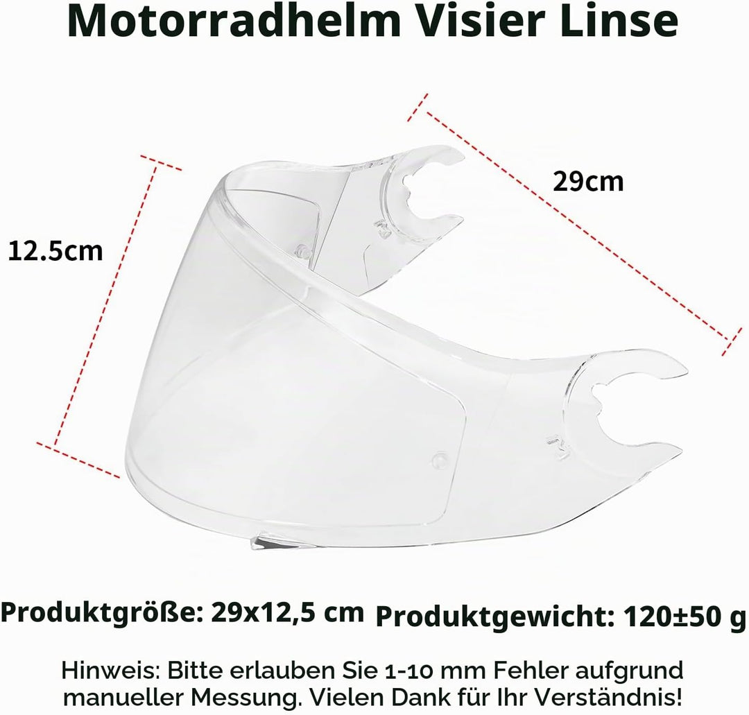 Helmvisier für Shark D Skwal D-Skwal 2 Spartan,Motorradhelm Visier,Motorrad Windschutz Helm Objektiv