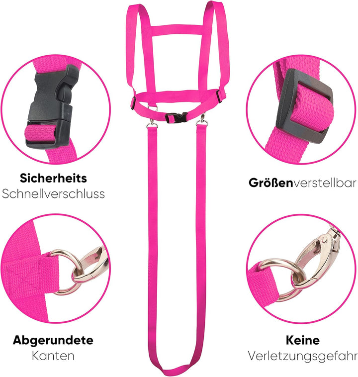 Pferdeleine zum Spielen für Kinder - Sicheres Pferdegeschirr für zum Spielen - Reissfest &amp; langlebig
