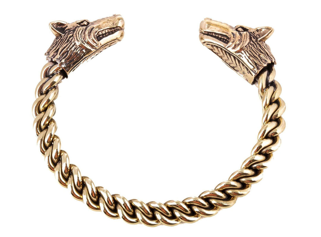 Windalf Wikinger Damen Armreif STARK Ø 5.6 cm Skandinavischer Armschmuck Handarbeit Bronze