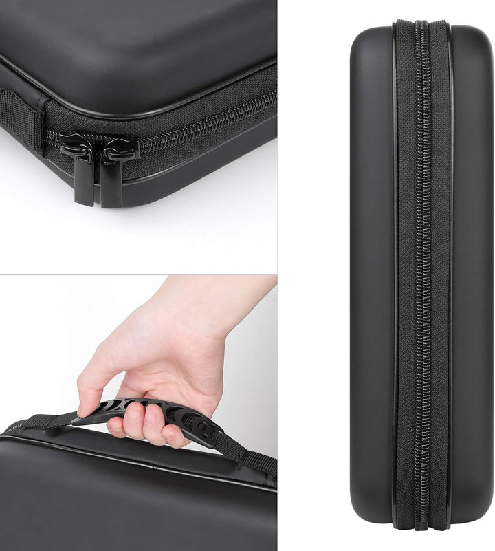 CD Tasche, 192 Kapazität Hart Eva Blu-ray CD-Brieftasche Doppelreissverschluss Handschlaufe Tragbare