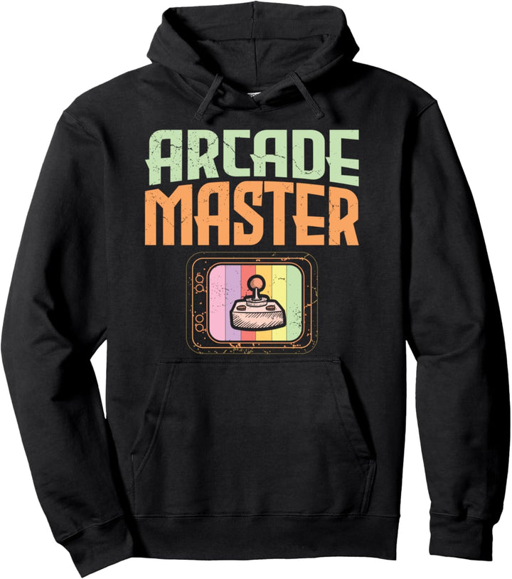 Klassische Retro Gamer Spielautomaten Computerarcade Pullover Hoodie