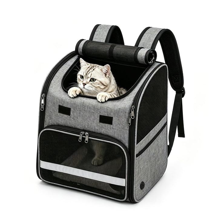 Katzenrucksack, Tragbare und Faltbare Katzentasche, Atmungsaktive und Leichte Hunderucksack, Multifu