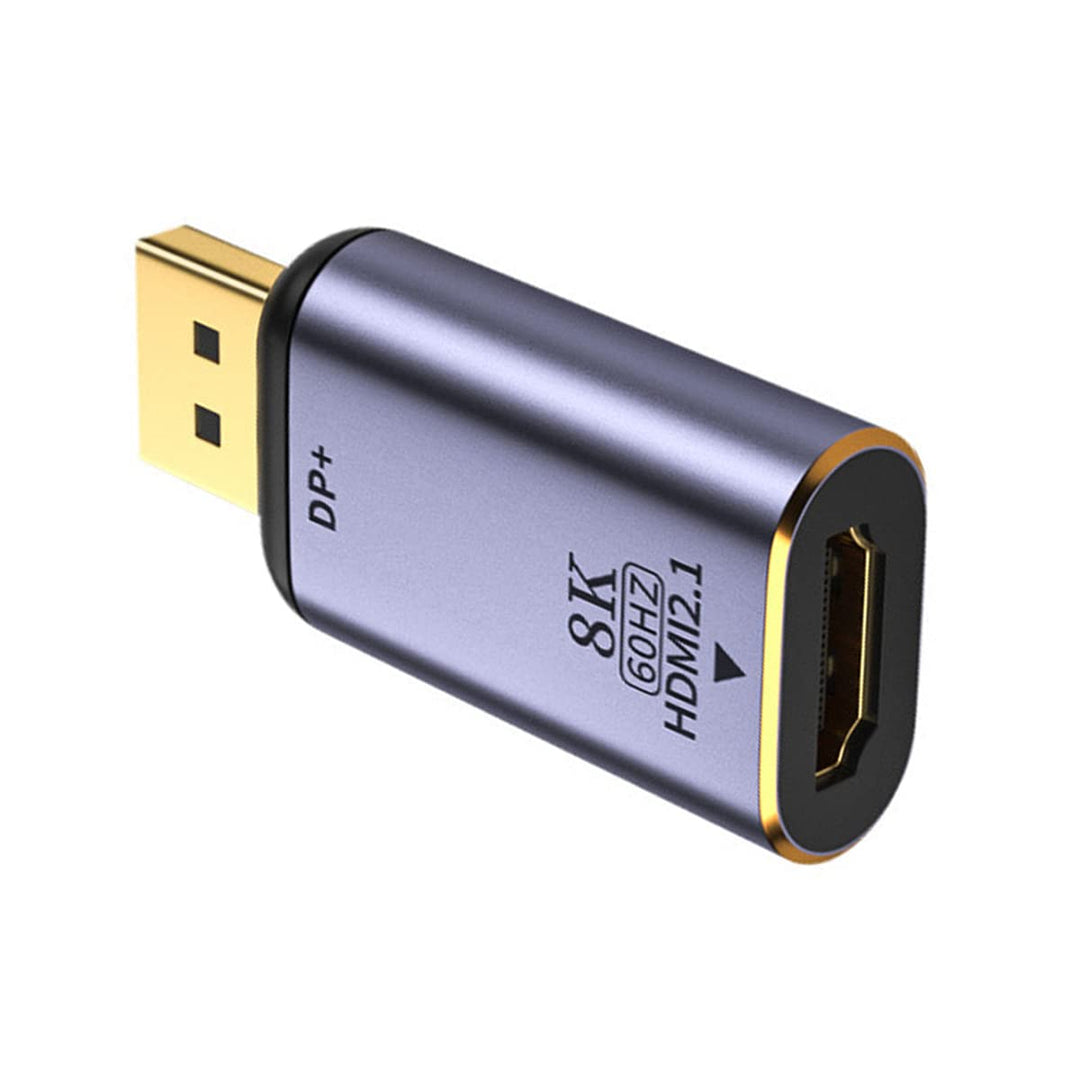 NFHK DisplayPort 1.4 Source to HDMI 2.0 Display 8K 60hz UHD 4K DP to HDMI Male Monitor Adapter Conne