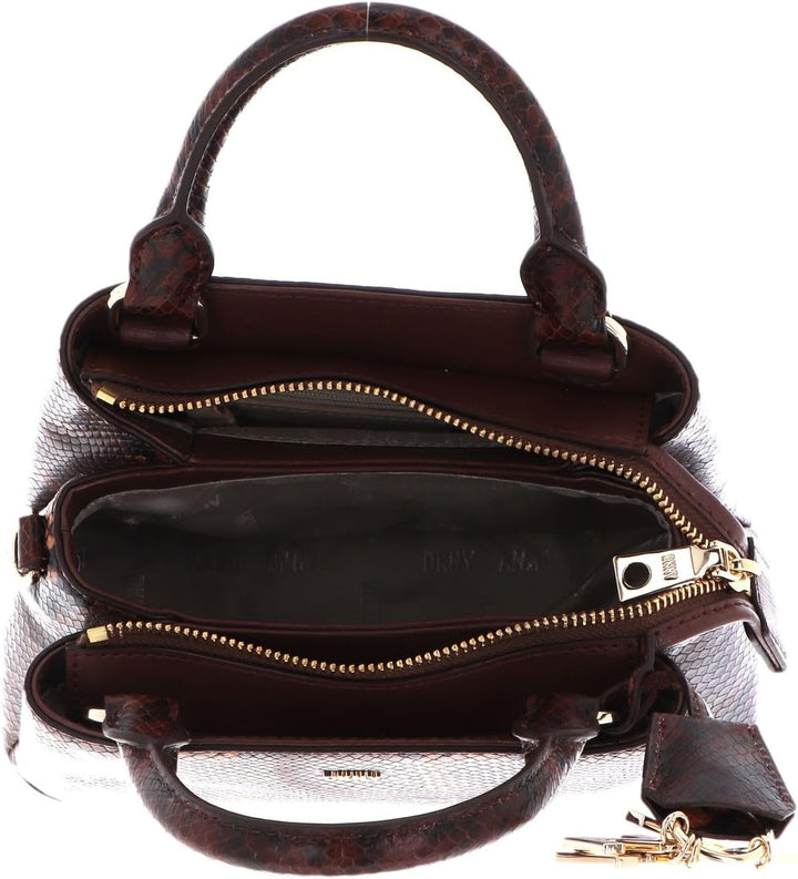 DKNY Girl's Women's Paige Small, Cestnut, One Size Satchel, Chestnut