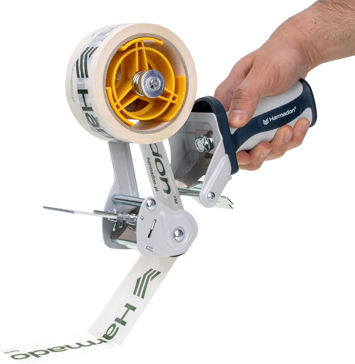 GFC-828 Paketbandabroller 50 mm – Handabroller Klebeband mit LOW NOISE System, ergonomisch, heavy du