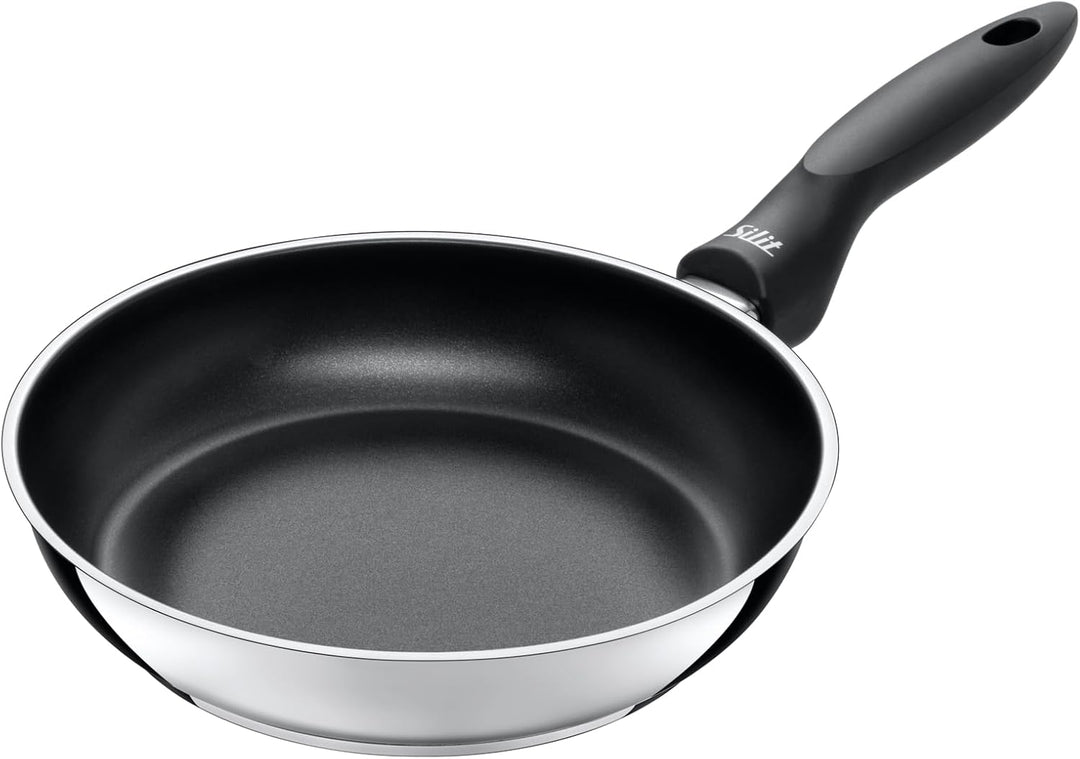 Silit Domus Pfannenset Induktion 2-teilig, Bratpfanne hoch 24, 28 cm, Induktion, Edelstahl beschicht