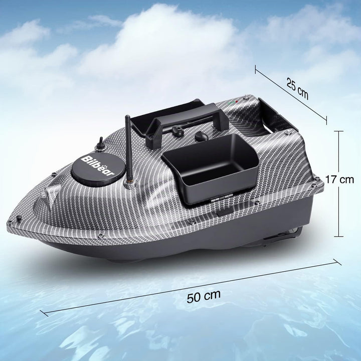 Bilbear GPS Köderboot Futterboot mit Echolot und GPS Köderlieferboot Karpfenfischen Angelköderboot,F