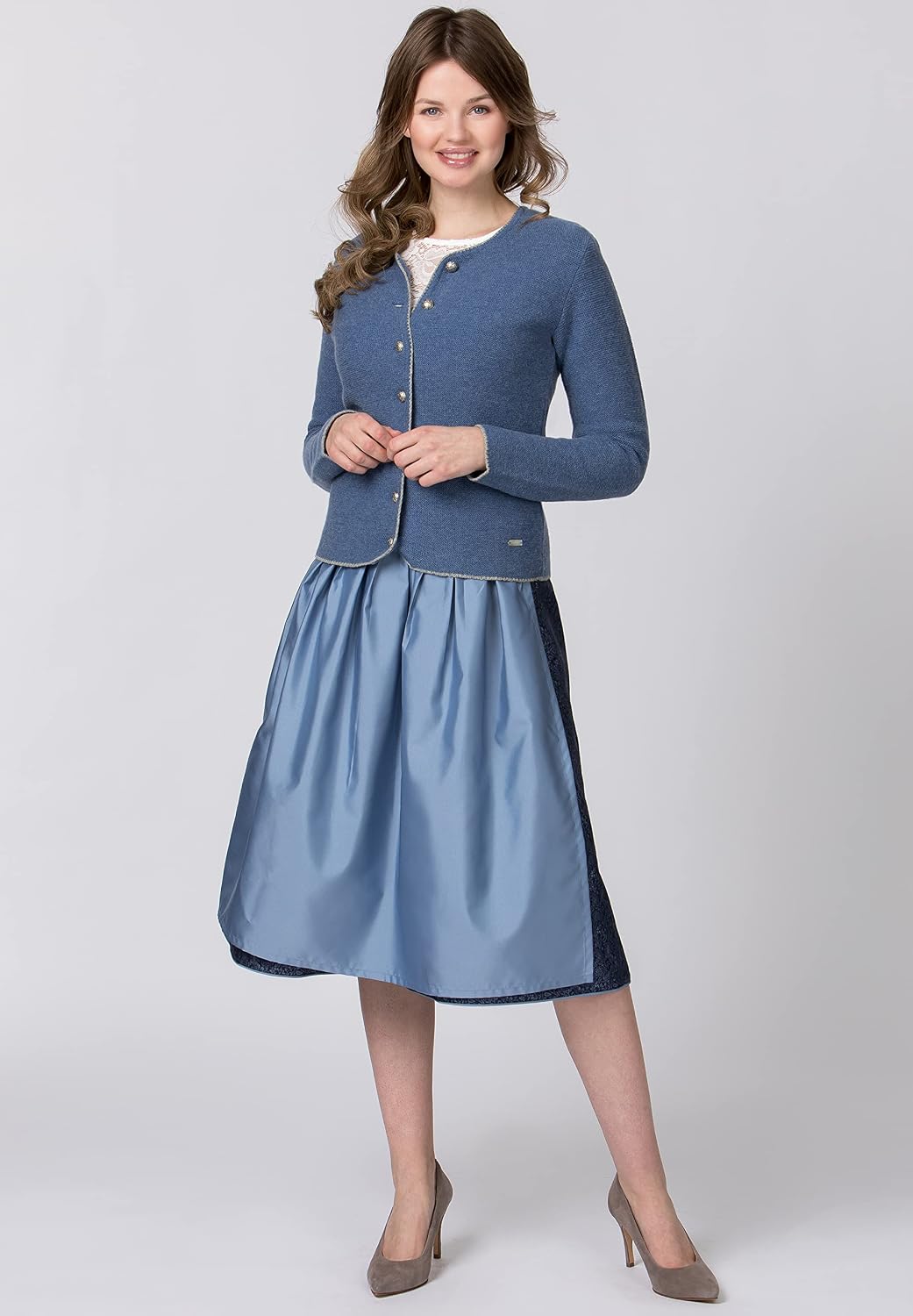 Stockerpoint Damen Trachtenstrickjacke, Enzian