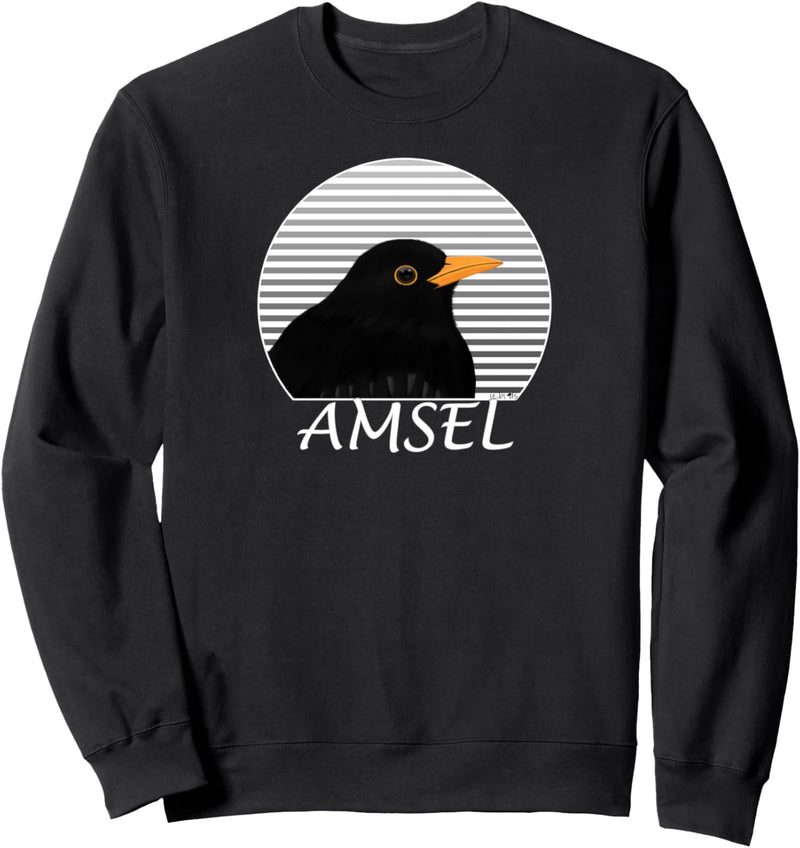 Amsel Vogel Zeichnung Vogelbeobachter Ornithologe Biologe Sweatshirt