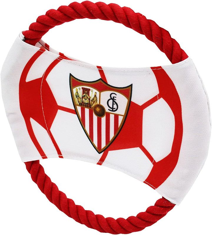 CYPBRANDS Sevilla FC JU-02-S Hundespielzeug mit Seil SFC Rot (Unica)