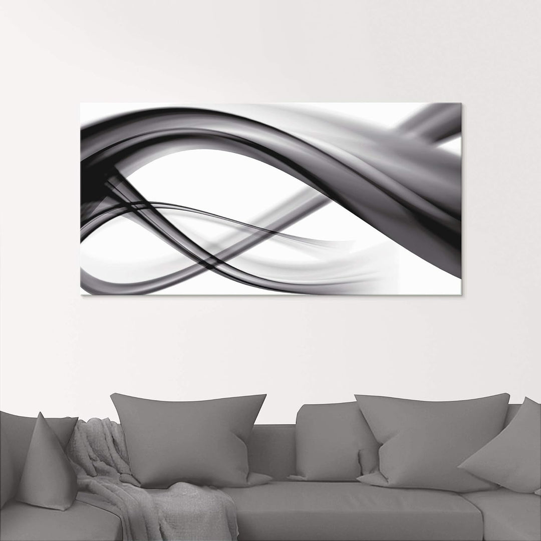 ARTland Glasbilder Wandbild Glas Bild einteilig 45x60 cm Hochformat Moderne Kunst Abstrakt Modern Ra