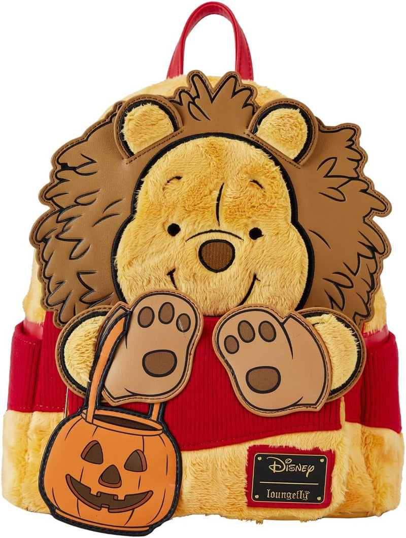 Loungefly Winnie Puuh Halloween Kostüm Plüsch Cosplay Mini Rucksack, Braun, Einheitsgrösse