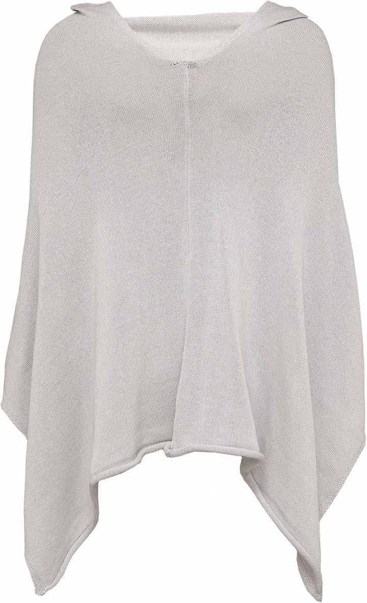 "Cashmere Dreams Poncho-Schal aus Baumwolle - Hochwertiges Cape für Damen - Umhängetuch und Tunika -