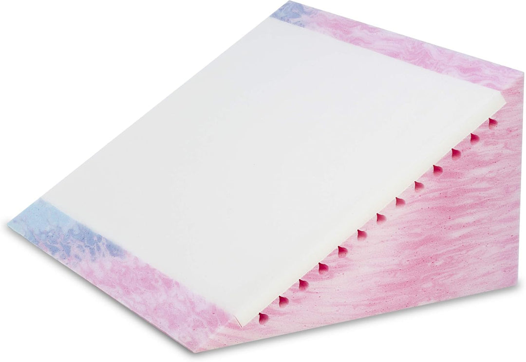 Badum - Rückenkissen - Keilkissen Bett - 60 x 50 x 30 cm - mit Schicht aus Memory Foam, Bezug Abnehm