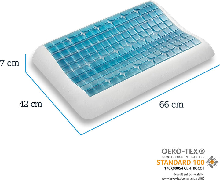 Technogel® Anatomic Orthopädisches Nackenstütz-Kopfkissen – Patentiert, Schadstofffrei & Zertifizier