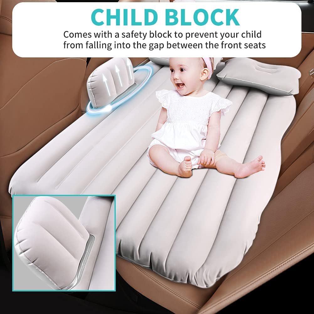 Ejoyous SUV Luftmatratze, Auto Luftmatratze with Luftpumpe Dickere Auto Matratze aufblasbares Bett A