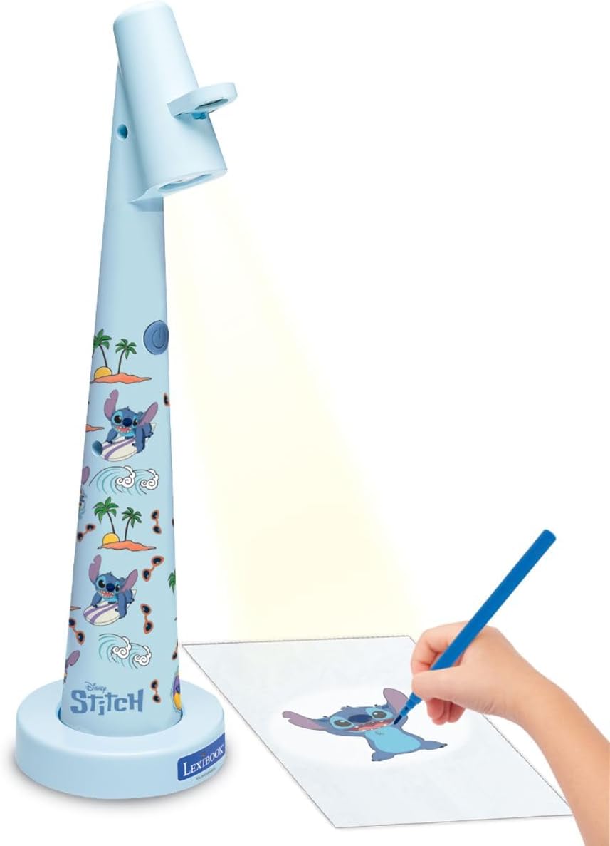 Lexibook, Disney Stitch, Stitch Zeichenprojektor, Blau, CRP10D, Disney Stitch