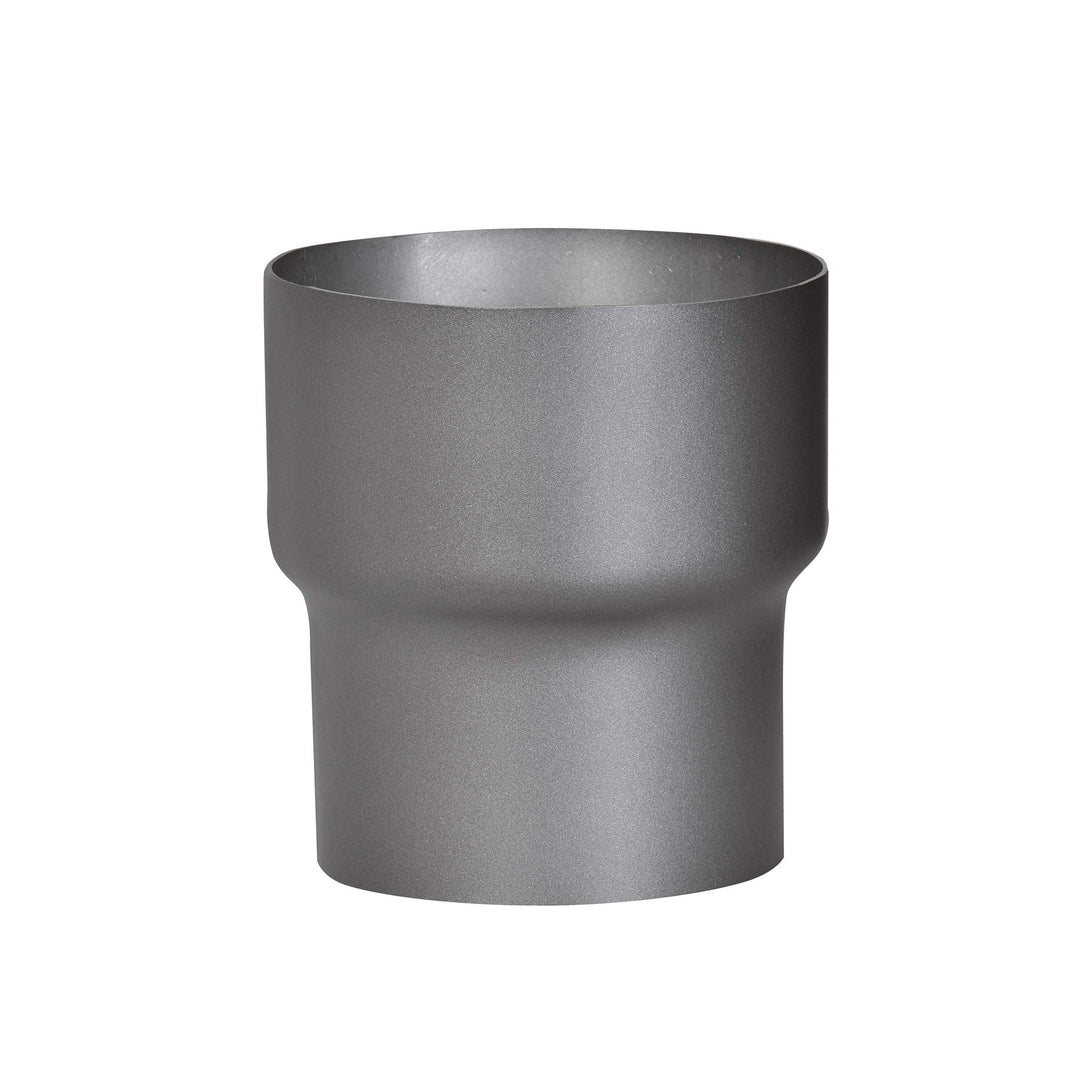 FIREFIX RD150/Ü8 Übergangsstück (Erweiterung) für 2 mm Starke Rauchrohre, dunkelgrau lackiert, von 1