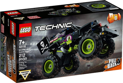 Lego Set - Lego Technic Monstertruck Monster Jam Grave Digger 42118 + Polybag Volvo Radlader 30433