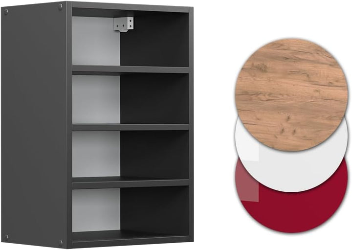 Vicco Hängeschrank R-Line, Anthrazit/Anthrazit, 40 cm Anthrazit Regalhängeschrank 40 cm, Anthrazit R