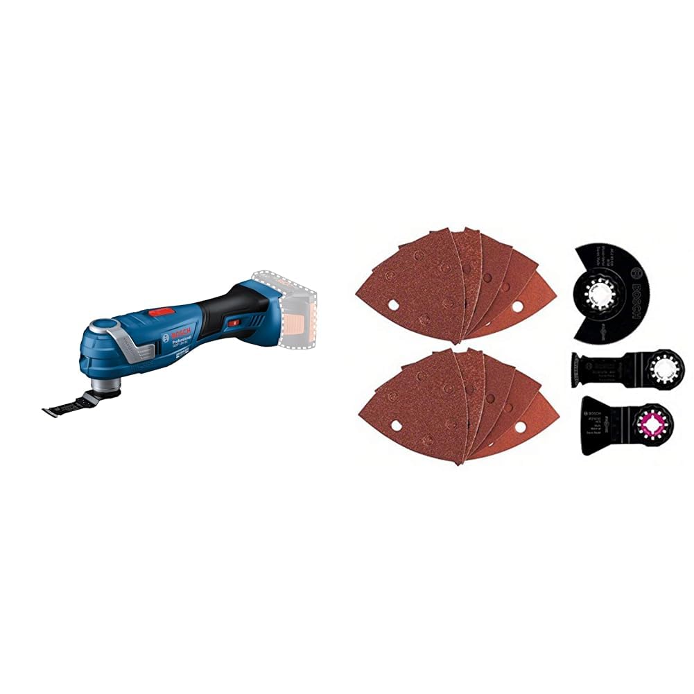 Bosch Professional 18V System Akku-Multi-Cutter GOP 18V-34 (inkl. 1x Sägeblatt) + 13tlg. Starlock Un