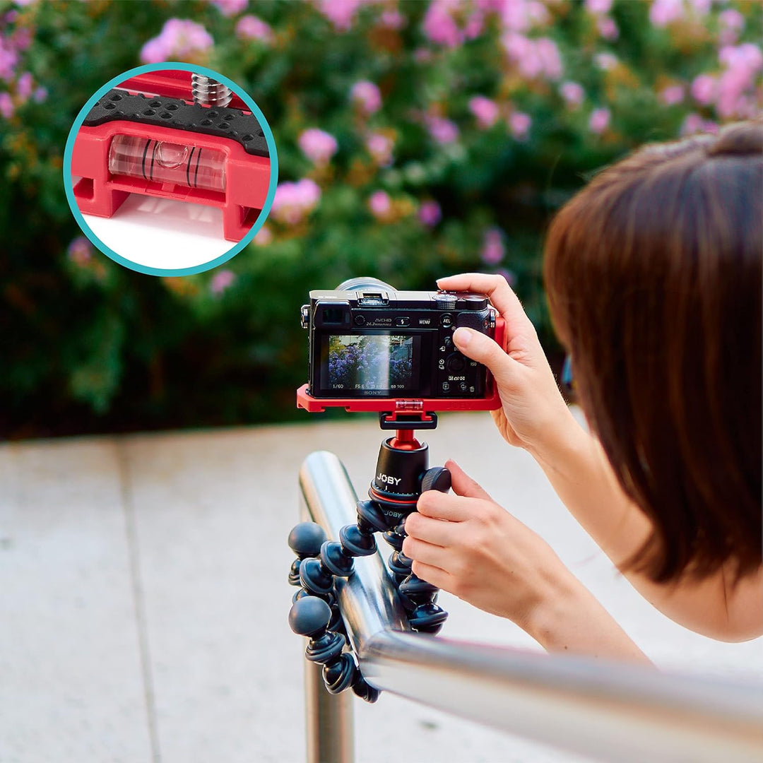 JOBY Vert 3K, L-Bracket für Fotos und Videos, Kombinierbar mit GorillaPod 3K Kit, Tischstativ für Sp