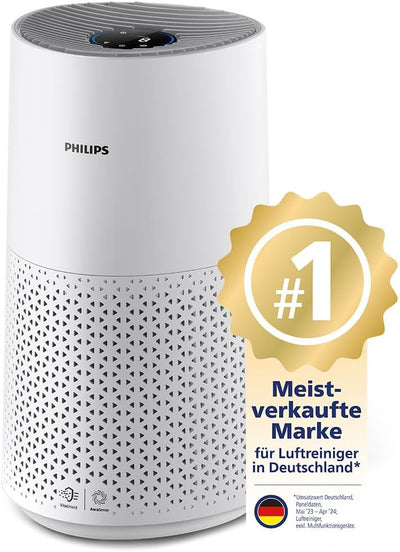 Philips Luftreiniger Smart 1000i Serie - Reinigt Räume bis zu 78 m² - Entfernt 99,97% der Pollen, St