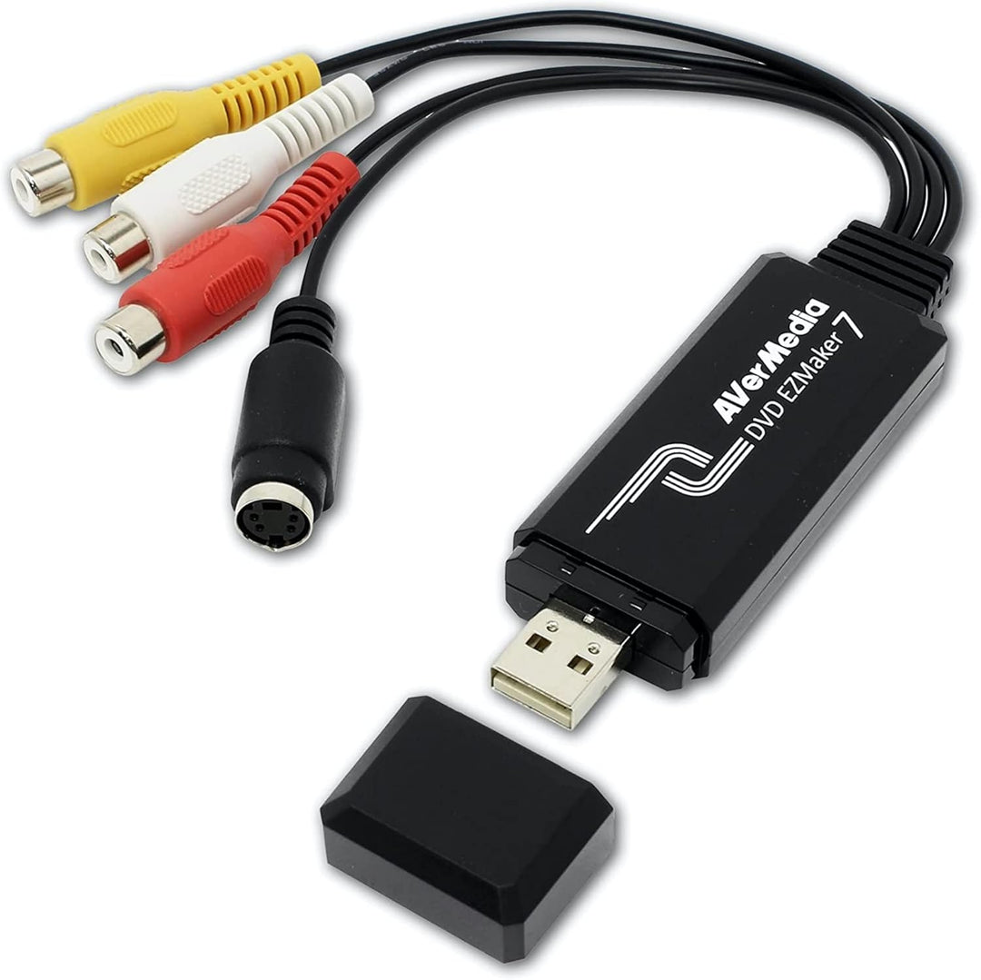 AverMedia [C039] DVD EZMaker 7 - VHS/8mm/Hi8 Videokonverter zur Bearbeitung-Nachbearbeitung [Video v