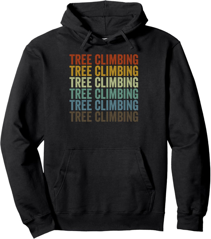 Baumklettern Retro Pullover Hoodie