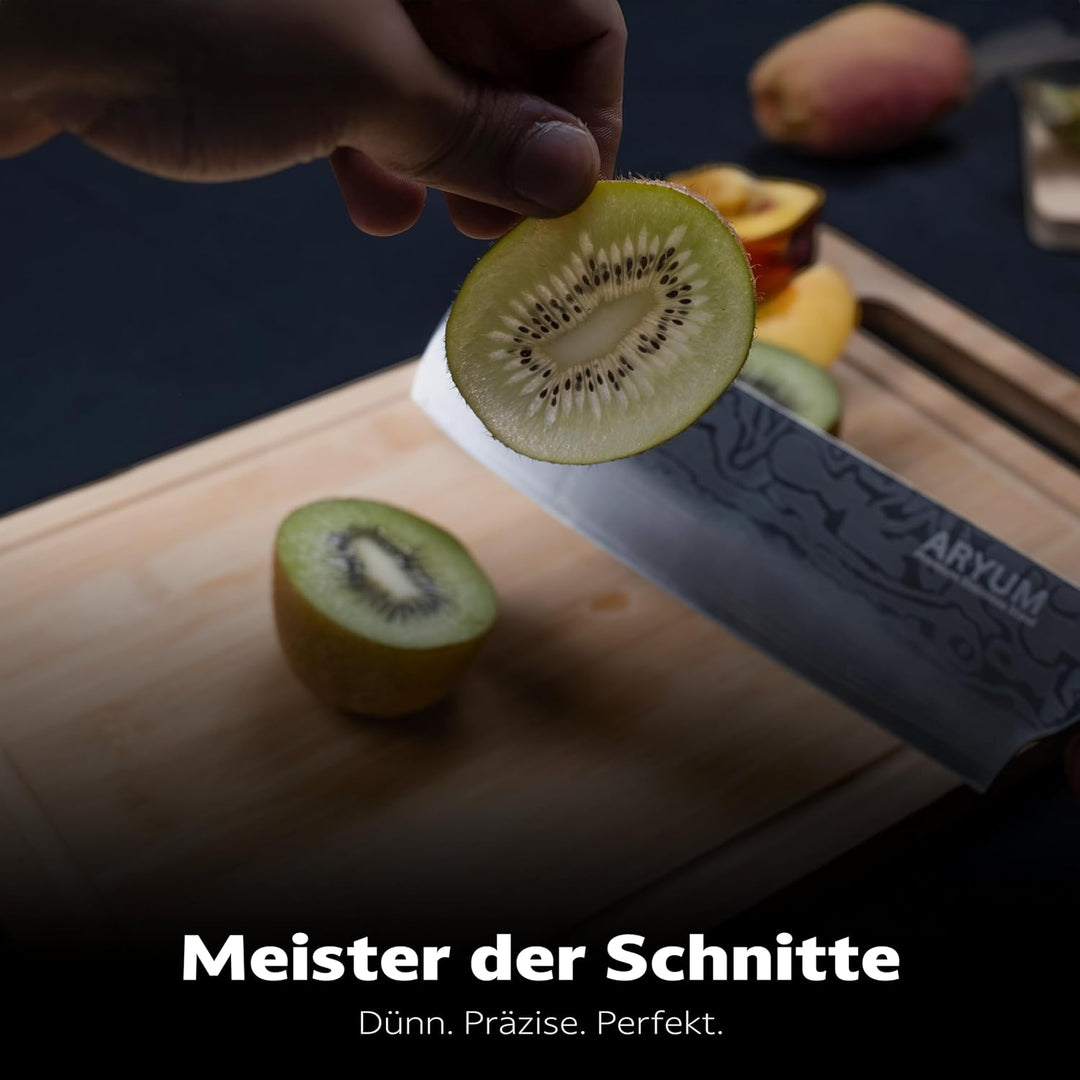Aryum Premium Nakiri Messer 17 cm, Japanisches Messer, Kochmesser aus Edelstahl, Vielseitiges Hackme