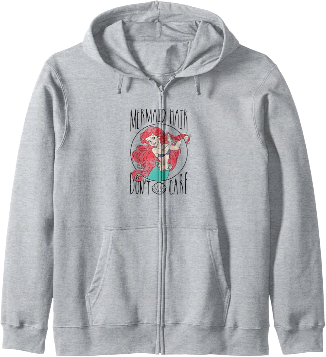 Disney Little Mermaid Ariel Mermaid Hair Don't Care Kapuzenjacke
