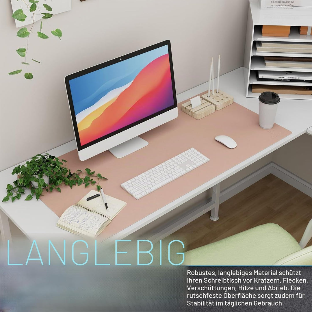 K KNODEL Tischunterlage, Schreibtischunterlage, 90 x 43cm PVC Tischunterlage, Laptop Tischunterlage,