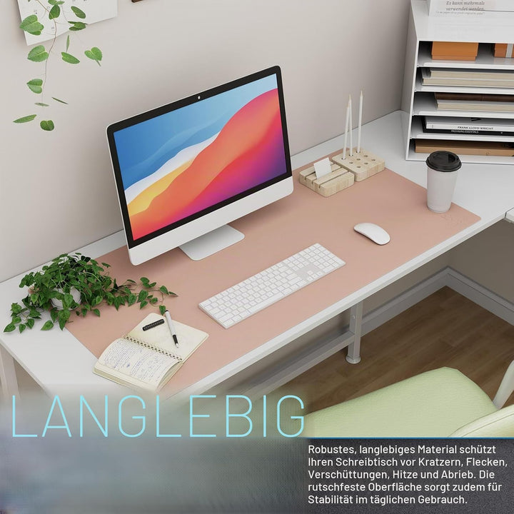 K KNODEL Tischunterlage, Schreibtischunterlage, 90 x 43cm PVC Tischunterlage, Laptop Tischunterlage,