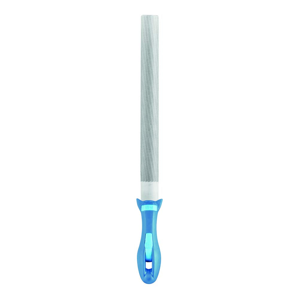 PFERD Werkstattfeile Halbrund, 300mm, halbrunde Feile, Kreuzhieb H1 auf zwei Seiten, inkl. Ergonomie