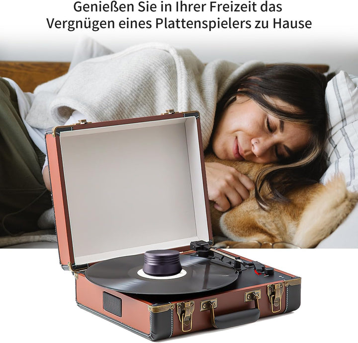 Plattenspieler-Stabilisator 450g, LP-Gewicht aus Aluminium zur Dämpfung von Vibrationen und Geräusch
