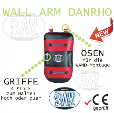 Bay Sports Wand ARM KÖRPER Schlagpolster 3 in 1 Wall ARM Body schwarz Schlagkissen, Sandsack, Boxsac