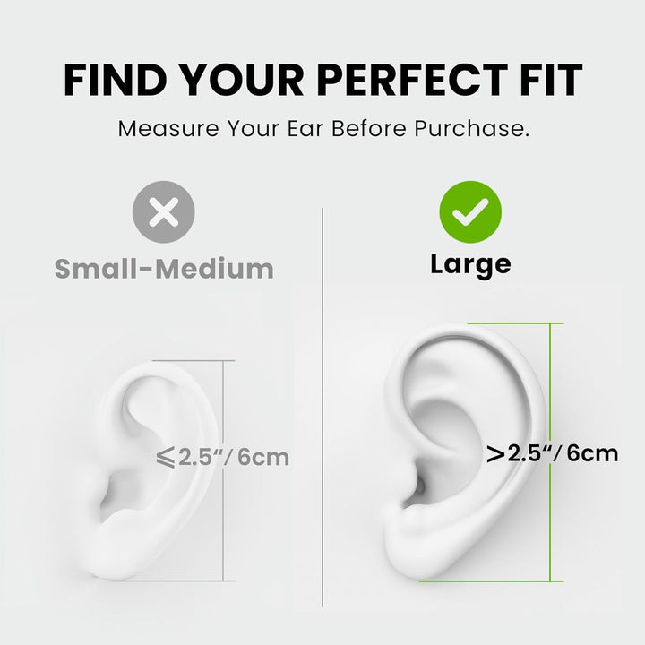 Avantree Resolve (Gross) – USB C Kabelgebundene Open-Ear Kopfhörer mit Mikrofon & Über-Ohr-Haken, fü